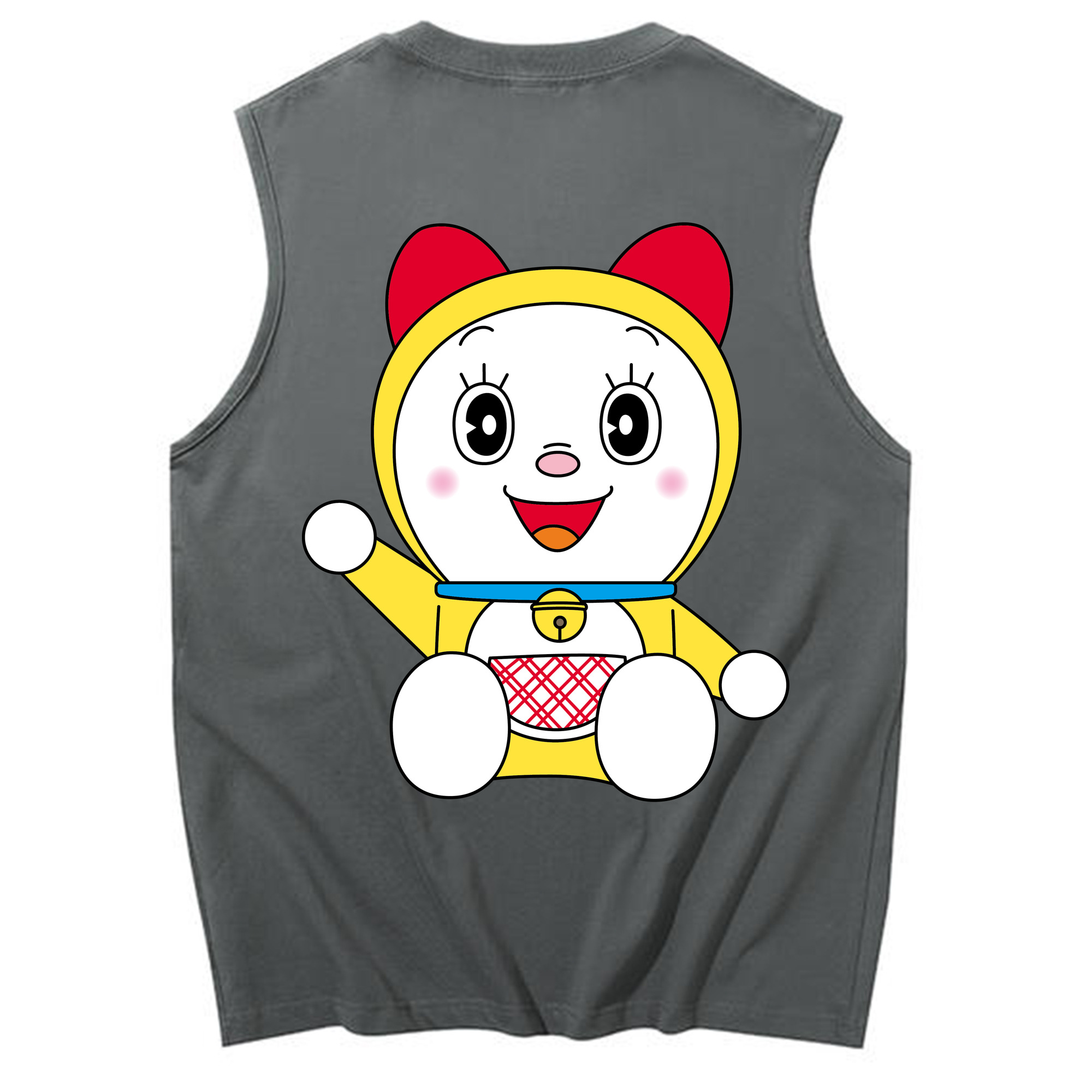 （画像用） ドラえもん ドラミ Doraemon Dorami コットン100％タンクトップ（背面プリント）